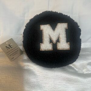 Black and White Monogram Pouch